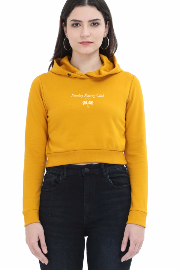 Sunday Racing Club Crop Hoodies