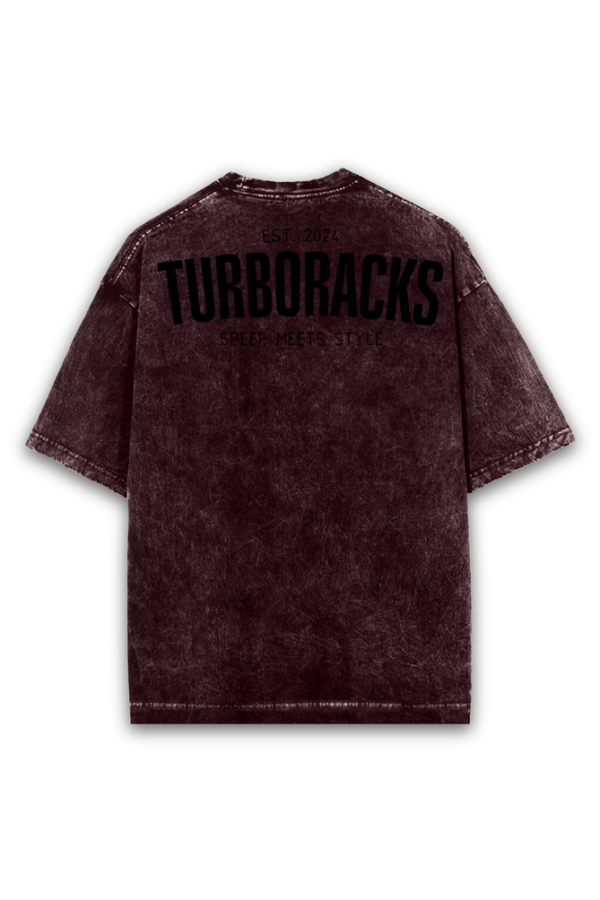 Acid Washed Tees (Oversized Puff Print)