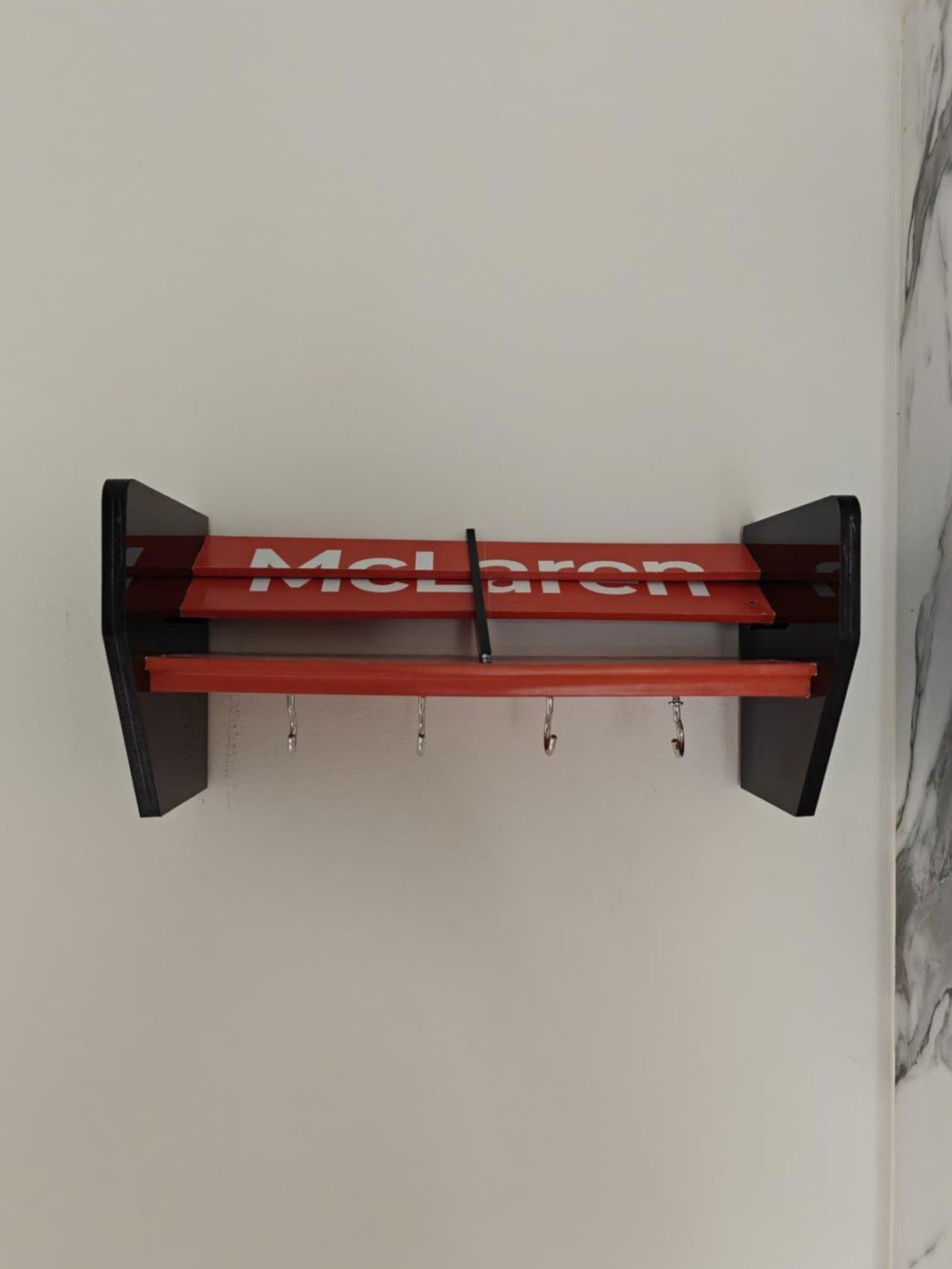 Spoiler Wall Rack Racecar-Spoiler Wall Shelf | TurboRacks
